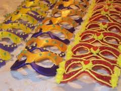 Mardi gras mask cookies mardi gras cookies